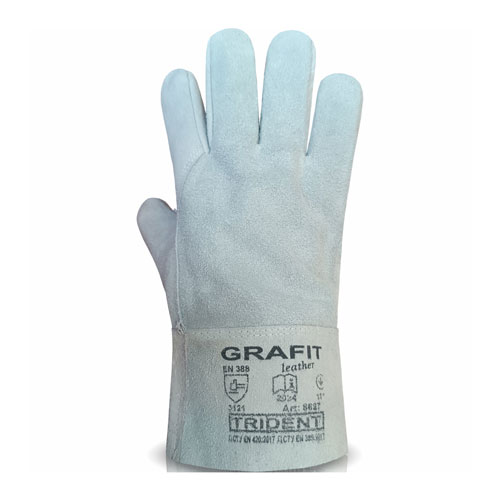 Краги робочі зварювальні Trident Grafit